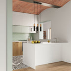 Pablo Pendant Lamp: Steel & Wood, Modern Design, GU10