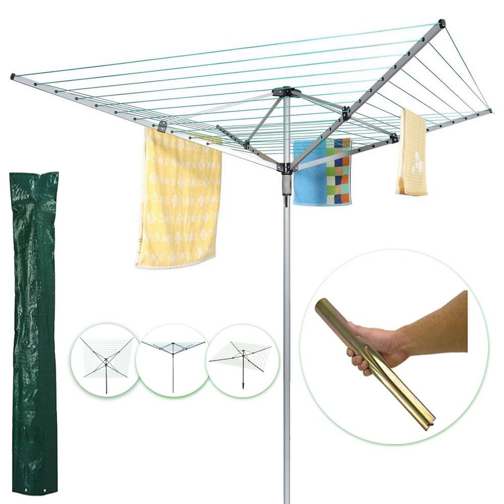 60M Airer Dryer Cover Metal Spike Heavy Duty Washing Line