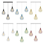 Pendant Industrial Ceiling Light Fitting, Metal Open Style Vintage Lamp Shade