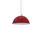 Vintage Burgandy Industrial Dome Lamp Shade - Easy Fit - Metal E27 Light Fitting - 60W - Ceiling Pendant Wall Light