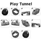 Play Tunnel: Multicoloured Pop Up Jungle Indoor/Outdoor Garden Tents for Kids - Endless Fun