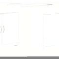 Farmhouse Barn Door Sideboard Buffet Storage Cabinet Coffee Bar Grey Grain