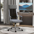 Office Chair Mesh High Back Swivel Task Home Desk Chair w/ Arm, Grey