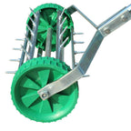 Lawn Aerator Roller-Green/Silver