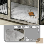 Dog Crate Furniture, 44.5" End Table for Extra Large Dogs w/ Cushion