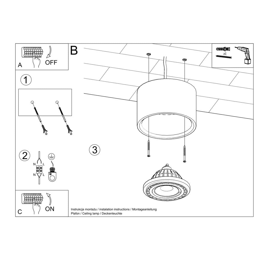 Wood Ceiling Lamp: Scandinavian Design, GU10 Base. Versatile for Any Room. Enhance Your Home's Style & Ambiance
