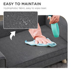 Elevated Dog Sofa Bed - Medium/Small Dogs, Grey - Comfy & Stylish
