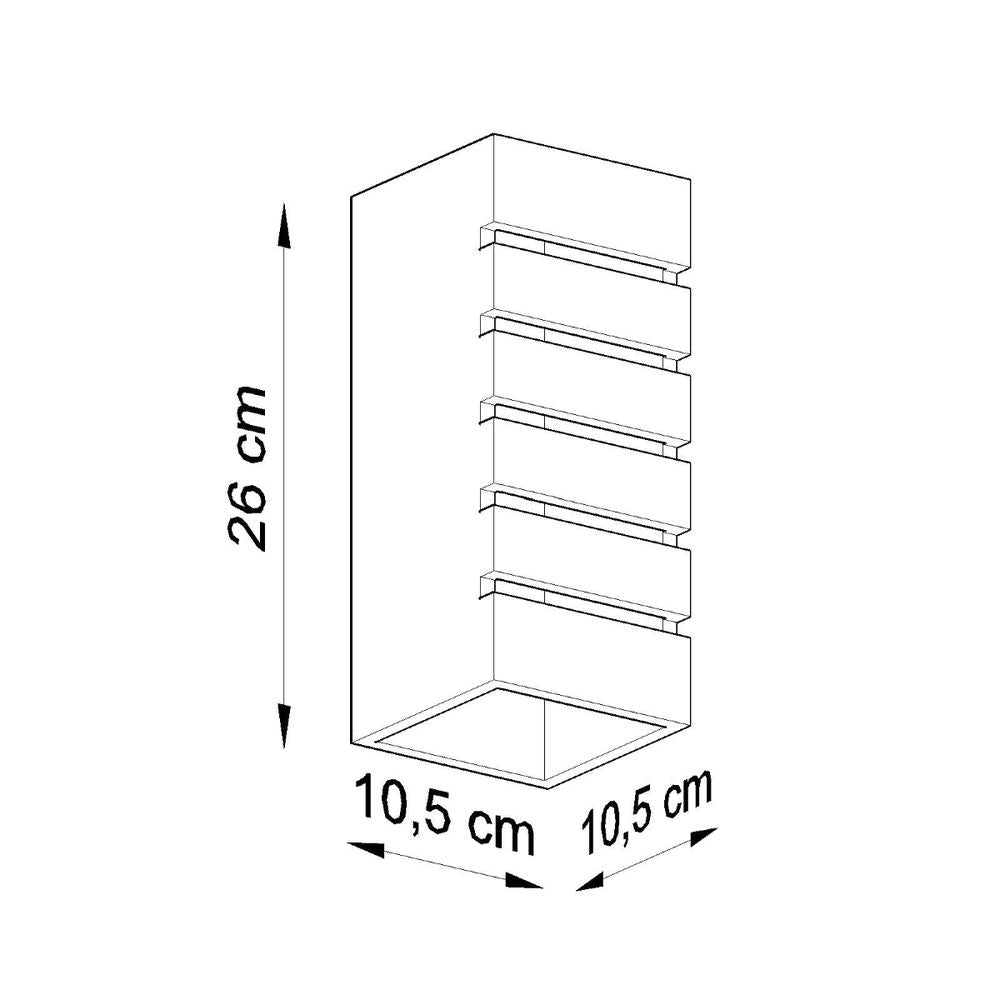 Ceramic and Glass Wall Lamp - Modern Design - E27 Socket
