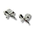 Bow Silver Stud Earrings