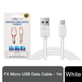 FX USB Data Cable - Fast Charge & Sync - Micro USB - White - Compatible with mobile phone, HTC, Motorola