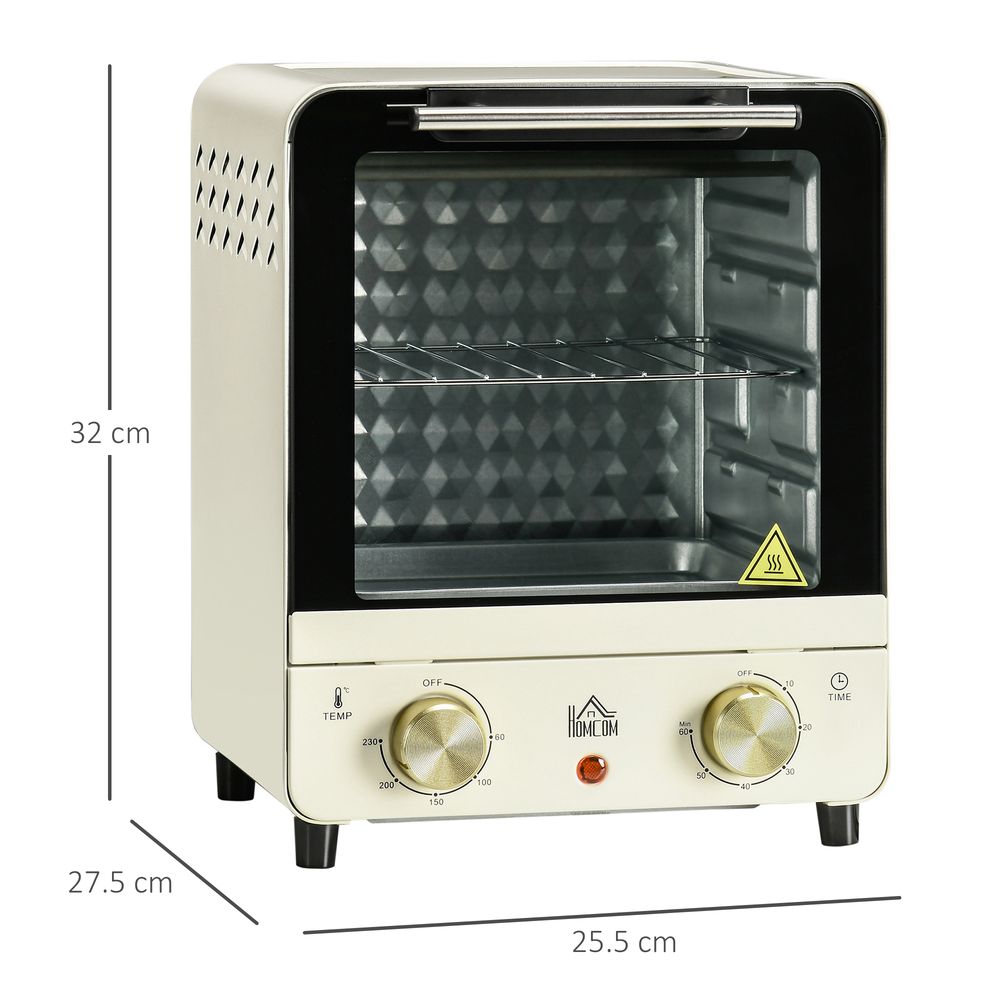 Mini Oven Toaster with Baking Tray, Wire Rack, and Crumb Tray - for All Demographics!