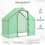 Mini Walk-in Greenhouse with Features Detail