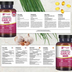 Odourless Garlic Capsules - 45,000mg per softgel - 200 softgels (not Tablets) Super High Strength - Cold Pressed and Deodourised Garlic Oil Extract from Allium Sativum