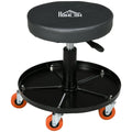 Adjustable Mechanic Stool with Tool Tray & Wheels: The Workshop Companion!