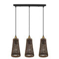Retro Industrial Vintage Rattan Ceiling Pendant - 3 Head Natural Wicker Basket Style - Materials - Dimmable - Free Shipping