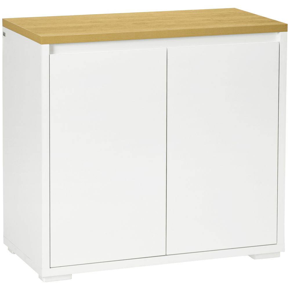 Sideboard Living Room Cabinet with Double Door Cabinet Adjustable Shelf