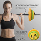 Premium 20kg Barbell Set: Non-slip Handle, Quality Weights | Strength Training