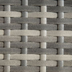 PE Rattan Outdoor Coffee Table, Rattan Side Table for Patio, Garden, Mixed Grey