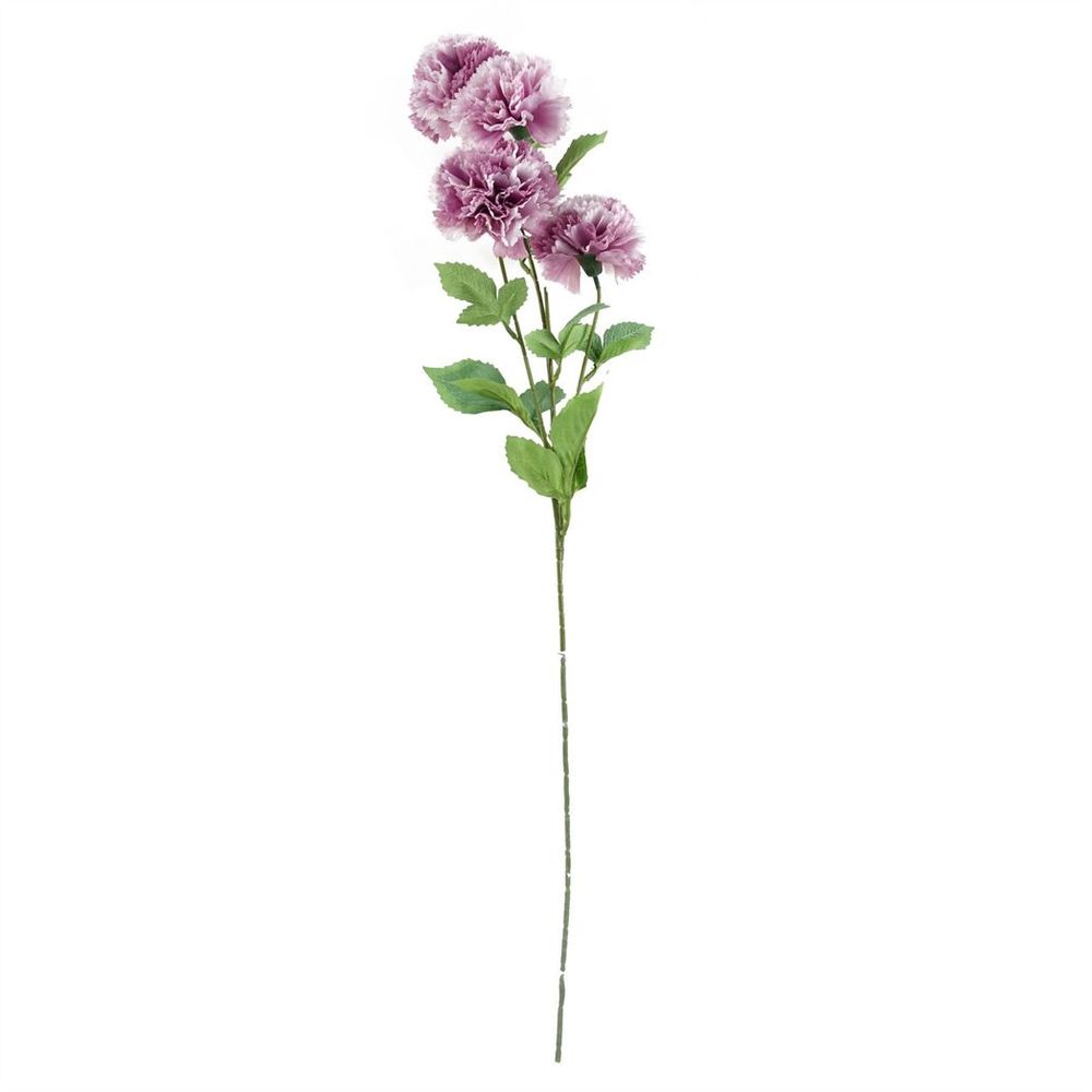 Pack of 6 x 70cm Pink Artificial Carnation Stem - 24 Flowers in Pink