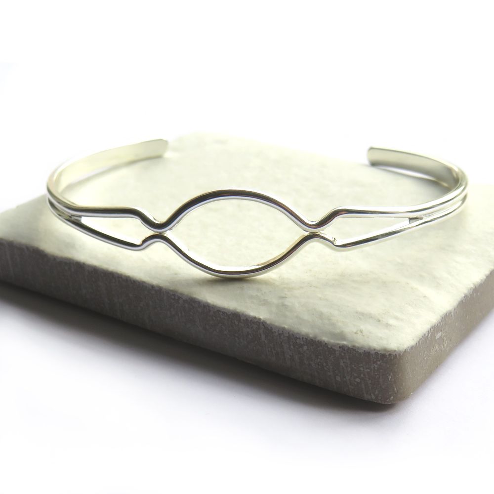 Hope Silver Bangle - 6032 - Gift for Her - Free Gift Box Included