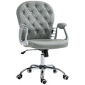 Office Chair PU Diamante Padded Ergonomic 360° Swivel