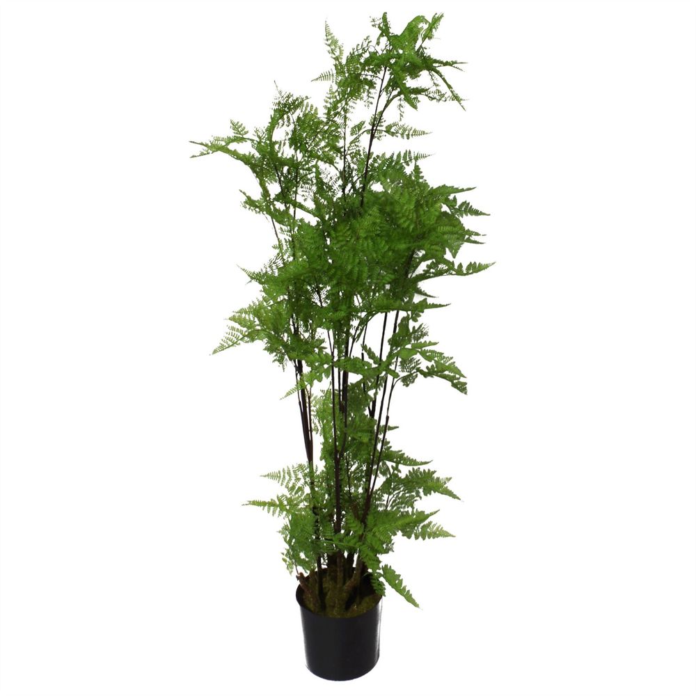 150cm Artificial Natural Moss Base Fern Foliage Plant with Leaf Detail