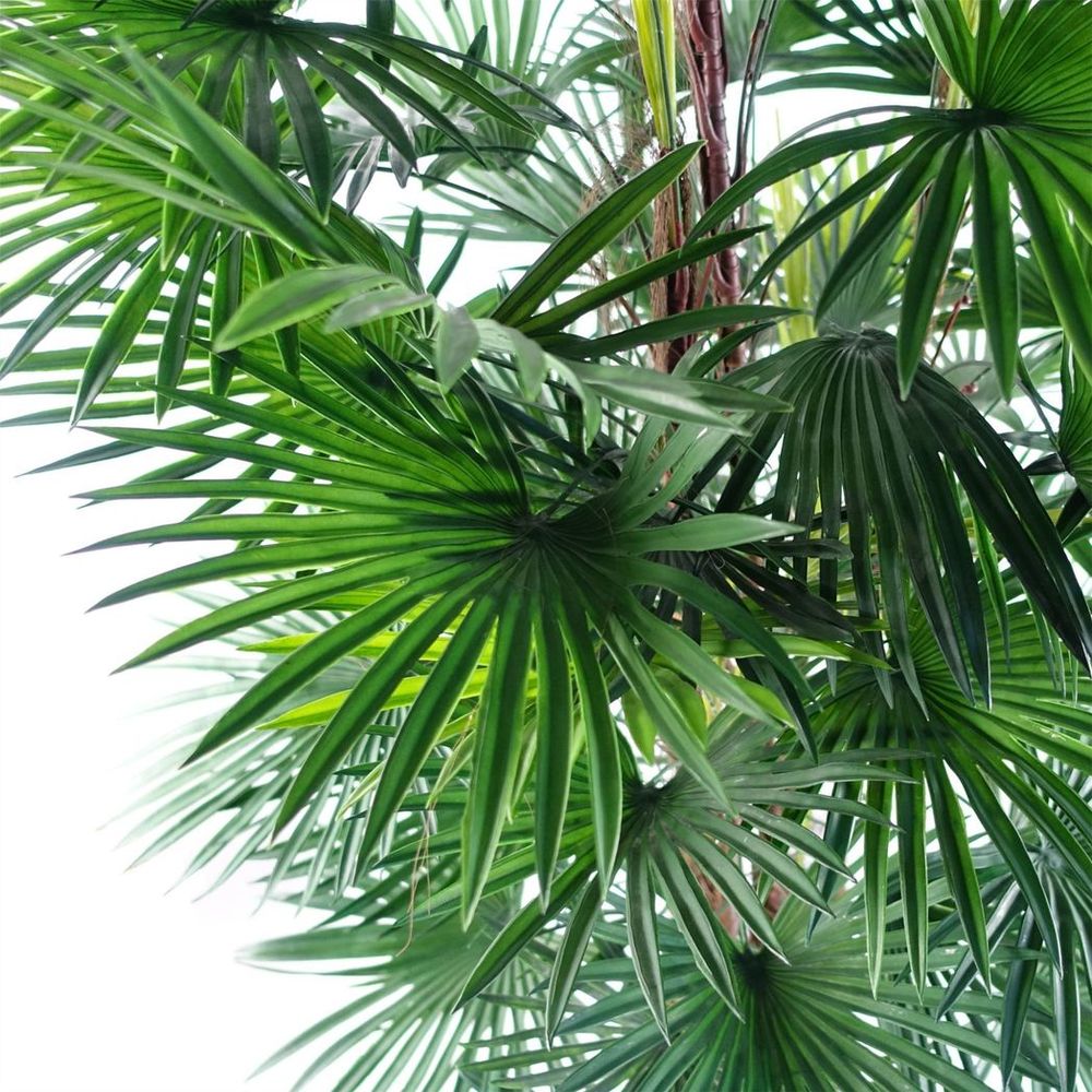120cm Fan Palm Artificial Tree - Realistic Lifelike Design - for Home Decor