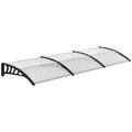 Front Door Canopy, Outdoor Awning, 300 x 100cm Rain Shelter Clear 300x100
