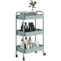 3 Tier Rolling Utility Cart with 3 Mesh Basket