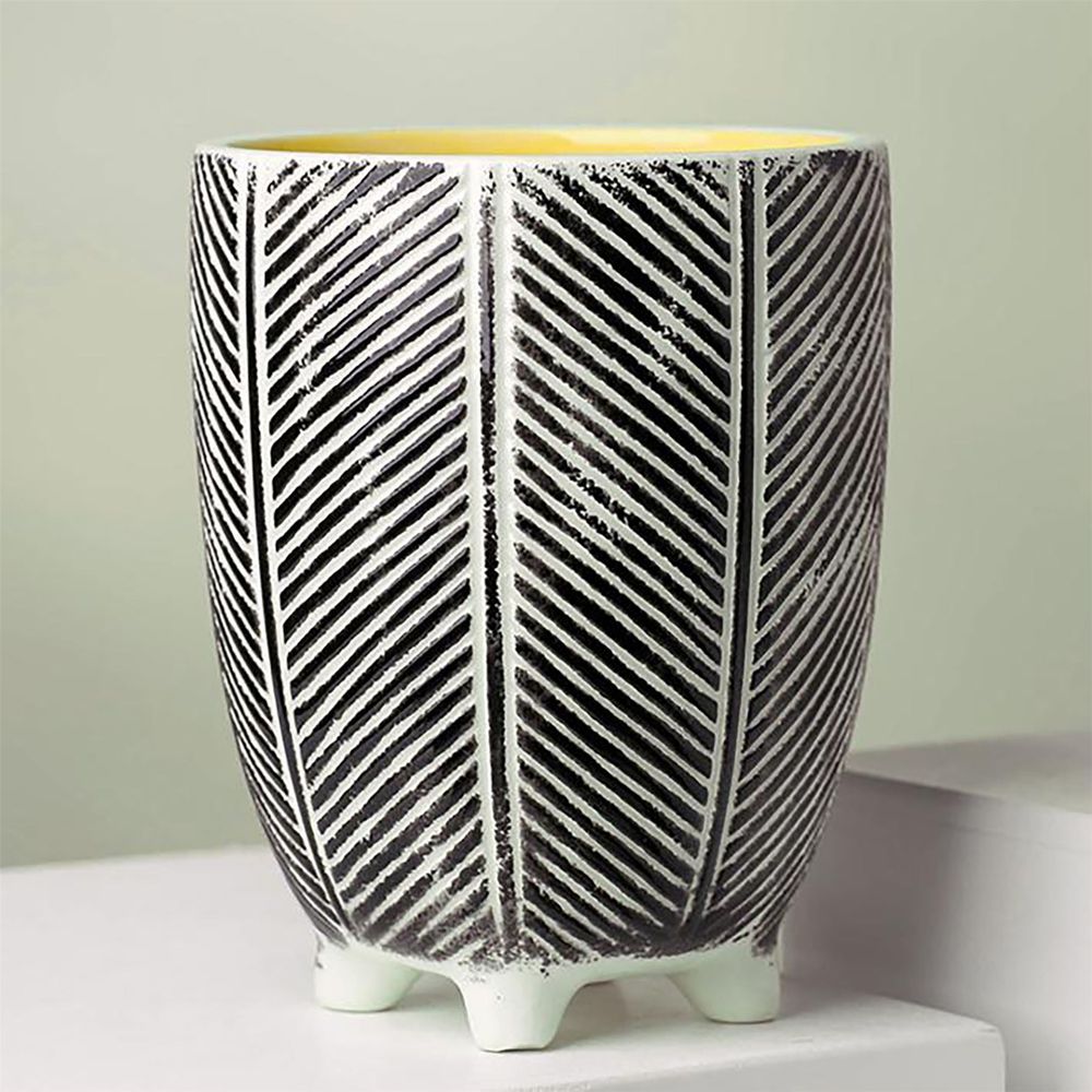 Artificial Plants Ceramic Planters Displays Home Decor Limited Office Desk Black