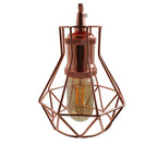 Vintage Industrial Metal Wire Cage Wall Lamp Guard Retro Light Shade Protection