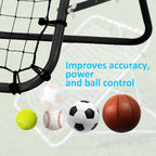 Pro Rebounder Net: Football Training Aid for Kids & Adults - Adjustable & Durable