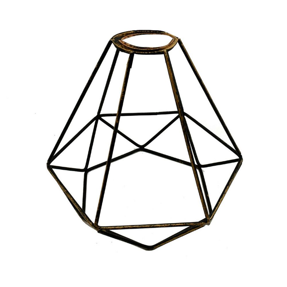 Brass Wire Lamp Cage - Vintage Industrial Style