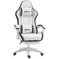 Racing Style Gaming Chair with Reclining Function Footrest, Black
