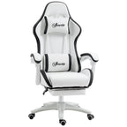 Racing Style Gaming Chair with Reclining Function Footrest, Black