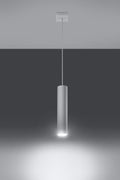 LAGOS 1 Pendant Lamp - Modern Loft Design - LED - White Round Tube Shape