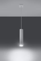 LAGOS 1 Pendant Lamp - Modern Loft Design - LED - White Round Tube Shape