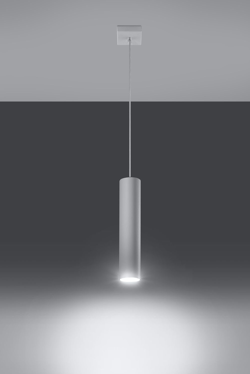 LAGOS 1 Pendant Lamp - Modern Loft Design - LED - White Round Tube Shape