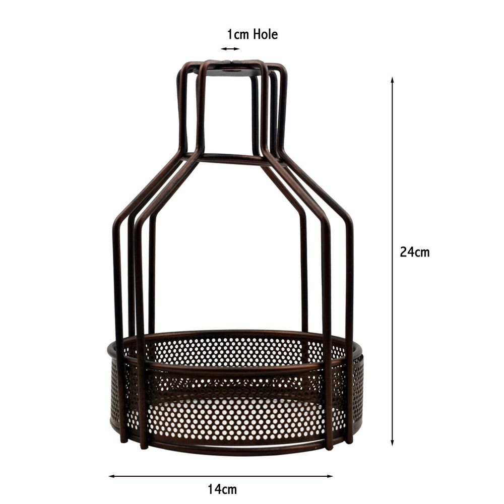 Vintage Industrial Wire Cage Wall Lamp Guard ~ Retro Light Shade ~ Home Lighting