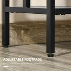 Captivating Product "Art Deco Console Table - MDF Steel Frame, 2 Shelves - 76x106cm