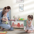Toy Box, Kids Toy Chest with Lid, Safety Hinge - Green