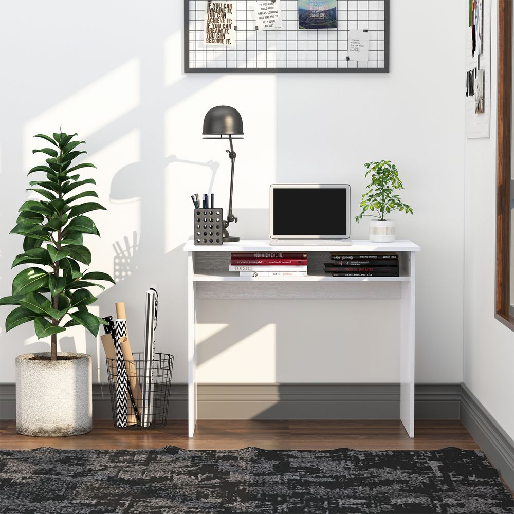White Workstation: Multifunctional, Durable & Efficient - for Offices or Freelancers!