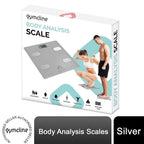 Body Analysis Scale w/ BMI Report & Daily Calorie Intake Guide, Silver
