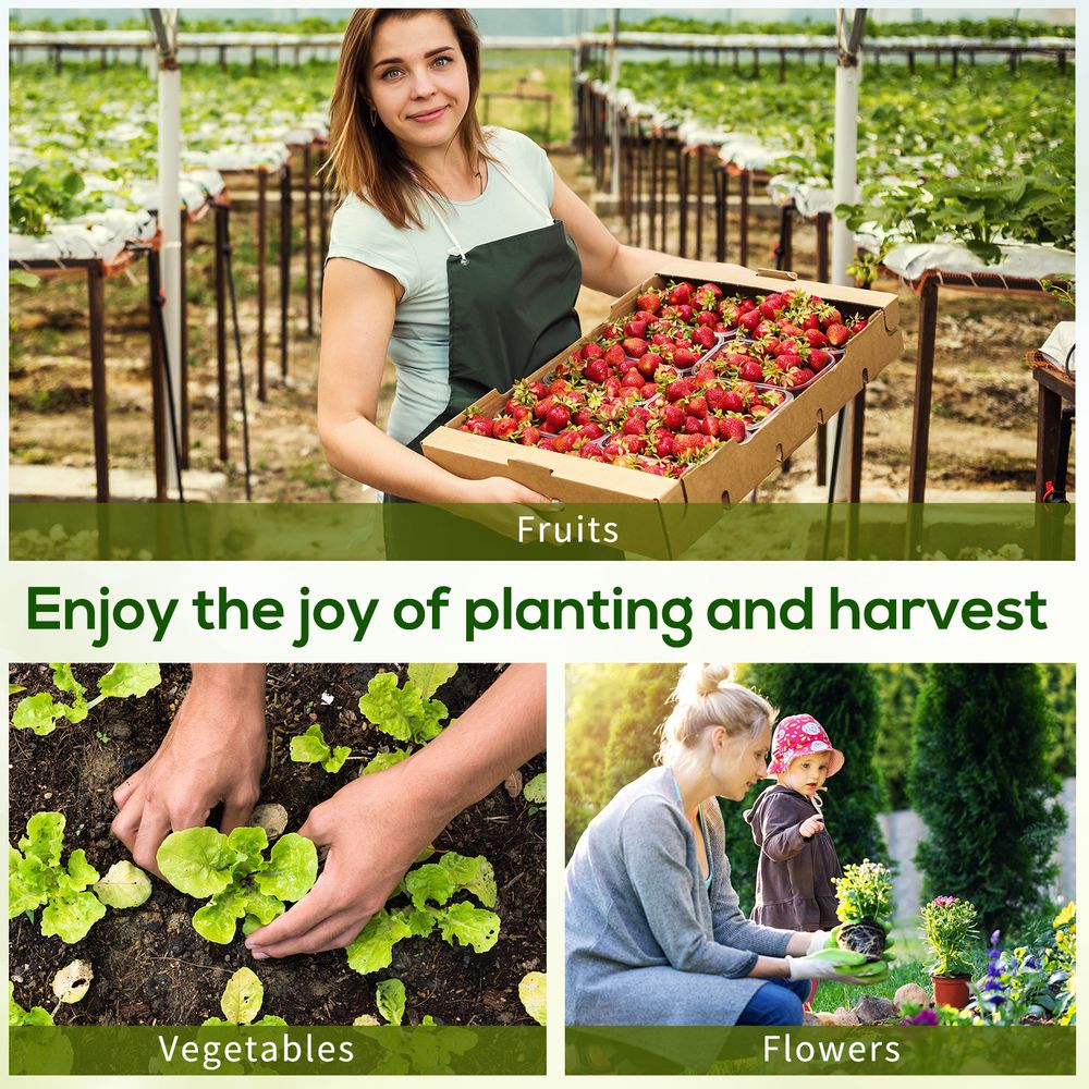 Portable Mini Greenhouse - Steel Frame & PE Cover - 180x90x90cm - Ideal for Small Spaces