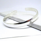 Chunky Silver Bangle - Ideal Birthday or Christmas Gift