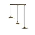 4 Head Vintage Industrial Brushed Brass Ceiling Pendant Easy Fit Light Metal 22cm Ceiling Lighting Shade