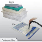 73cm x 130cm Vacuum Storage Bags x 3 - Airtight, Reusable, for Blankets, Duvets, and Clothes