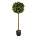 Premium 4ft Artificial Boxwood Buxus Ball Topiary Tree - Lifelike Foliage, Customizable, Ideal for Indoor/Outdoor Use