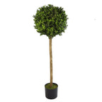 Premium 4ft Artificial Boxwood Buxus Ball Topiary Tree - Lifelike Foliage, Customizable, Ideal for Indoor/Outdoor Use