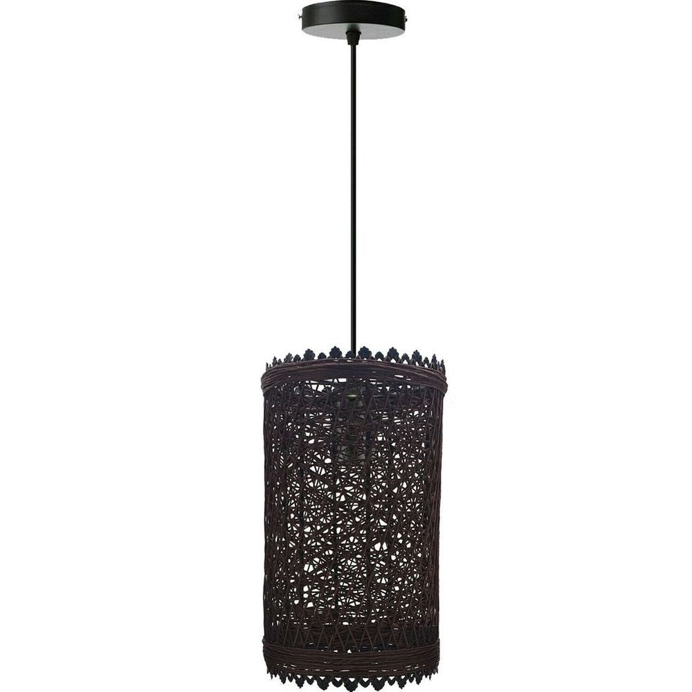 Vintage Wicker Rattan Pendant Light - Handmade, Adjustable, E27 Base - for Living Room, Dining Room, Cafe, Bar